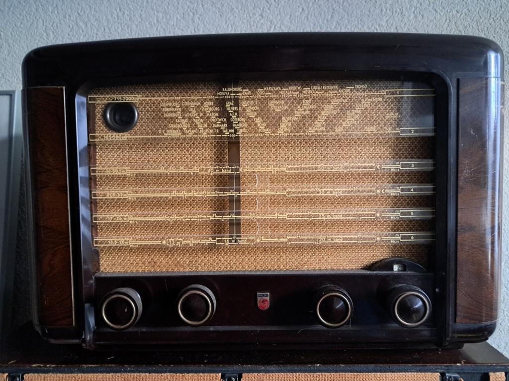 Philips BX390A Antieke Buizenradio - Vintage Radio, Ophalen