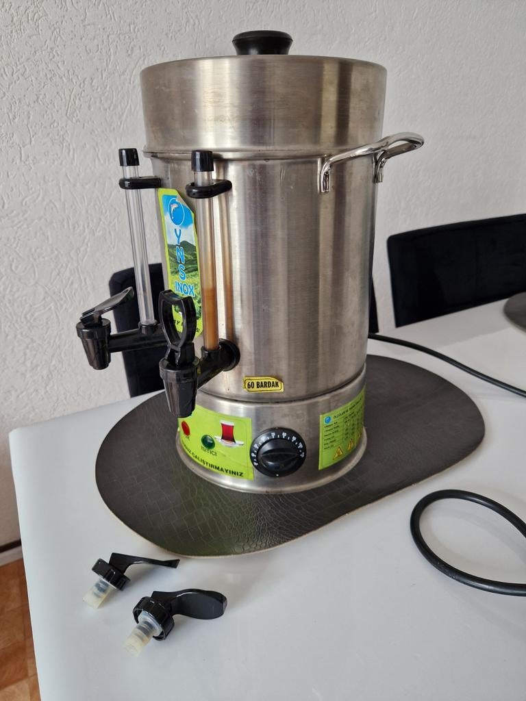 YNS Inox elektrische theesamovar, 4 liter of meer, Ophalen, 3 snelheden of meer