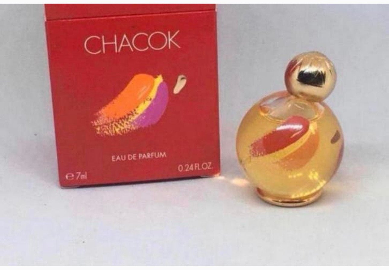 Miniatuur Chacok 7 ml eau de parfum met staandertje, Ophalen of Verzenden, Nieuw, Miniatuur, Gevuld