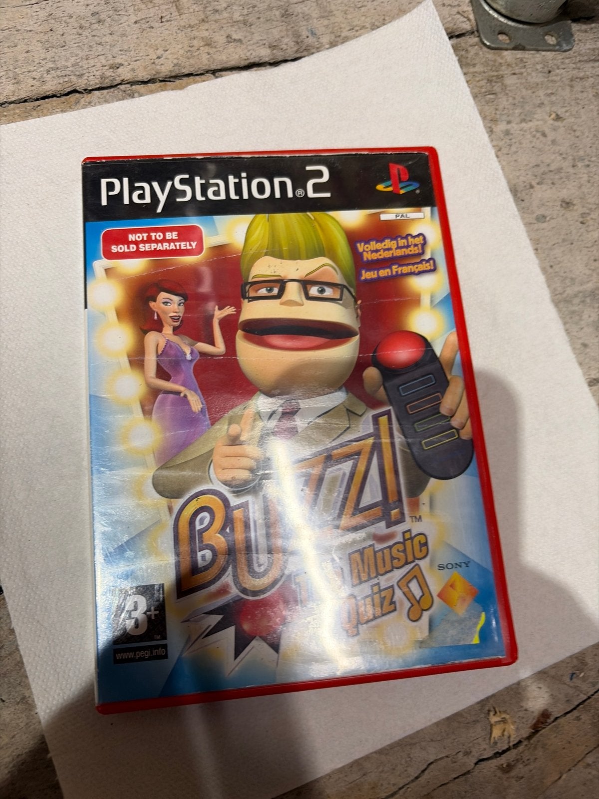 Buzz! The Music Quiz - PlayStation 2 (PS2), Ophalen, Muziek, Gebruikt, Eén computer