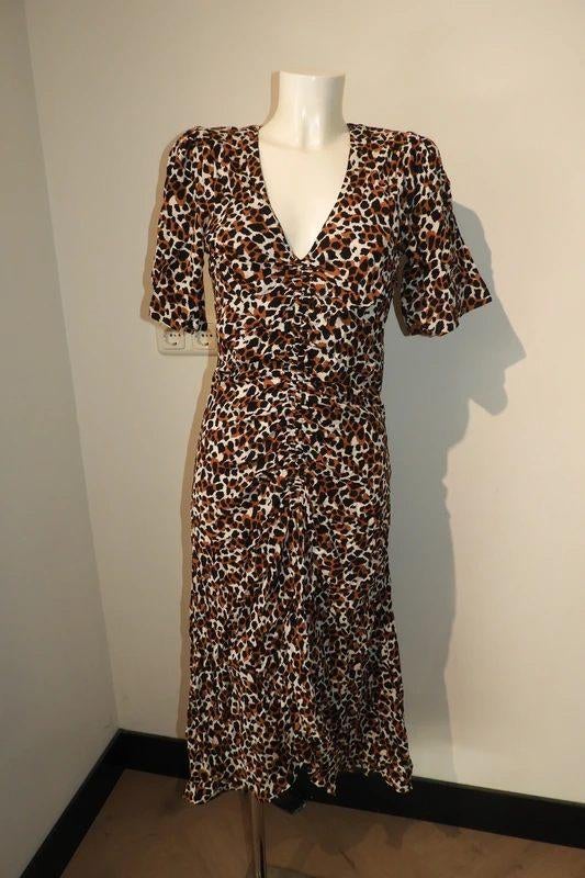 Les Coyotes de Paris jaguar print jurk soort ophaaltje S