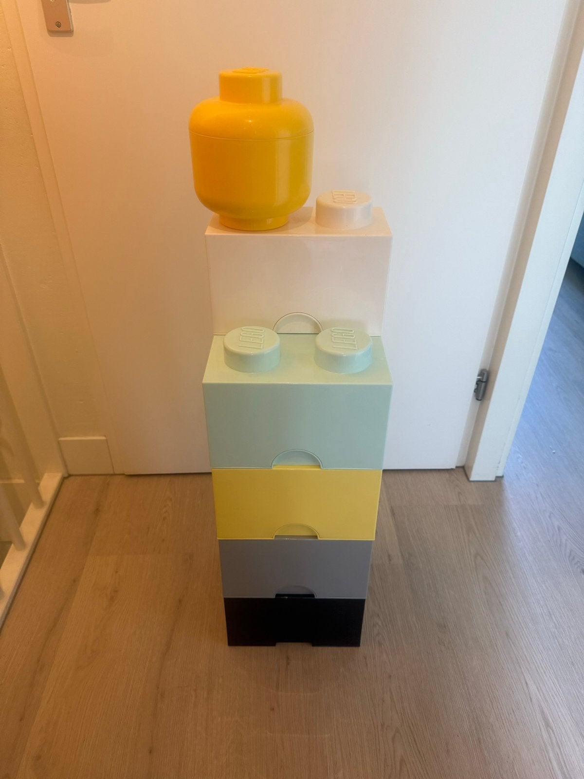 LEGO Opbergboxen en Hoofd - Set van 6, Ophalen, Zo goed als nieuw, Overige merken