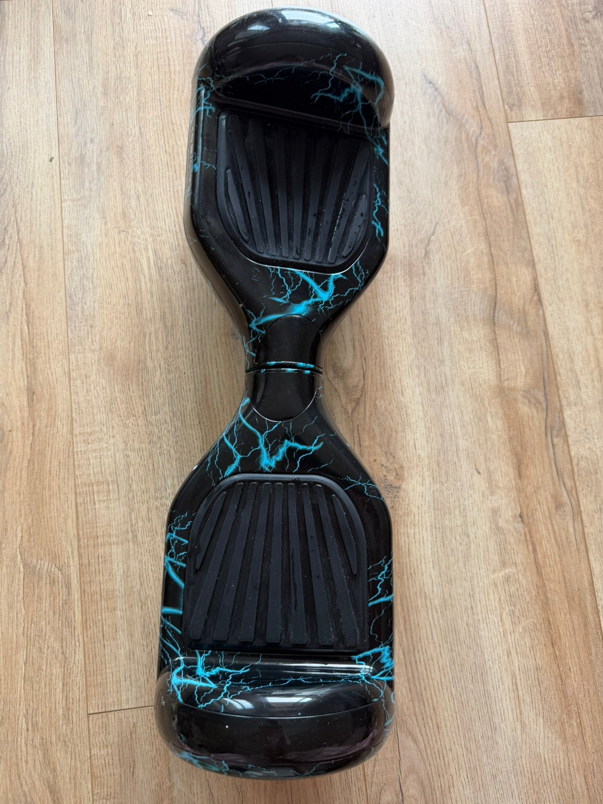 Hoverboard zwart met blauwe marmerpatronen – Bluetooth & LED, Nieuw