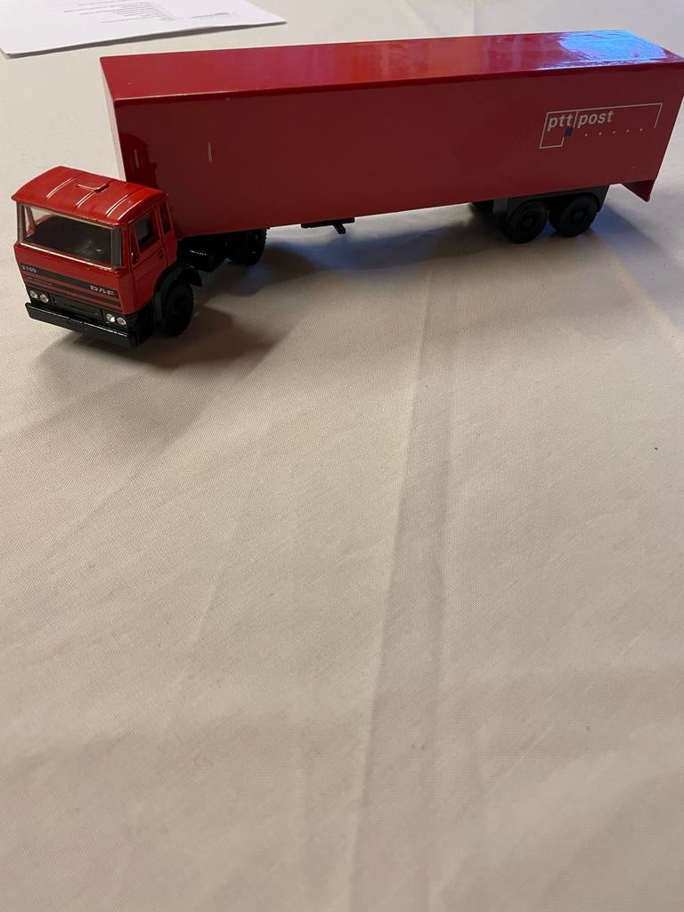 PTT Post DAF 2100 vrachtwagen model nr. 36, Ophalen of Verzenden, Gebruikt, Bus of Vrachtwagen, Lion Toys