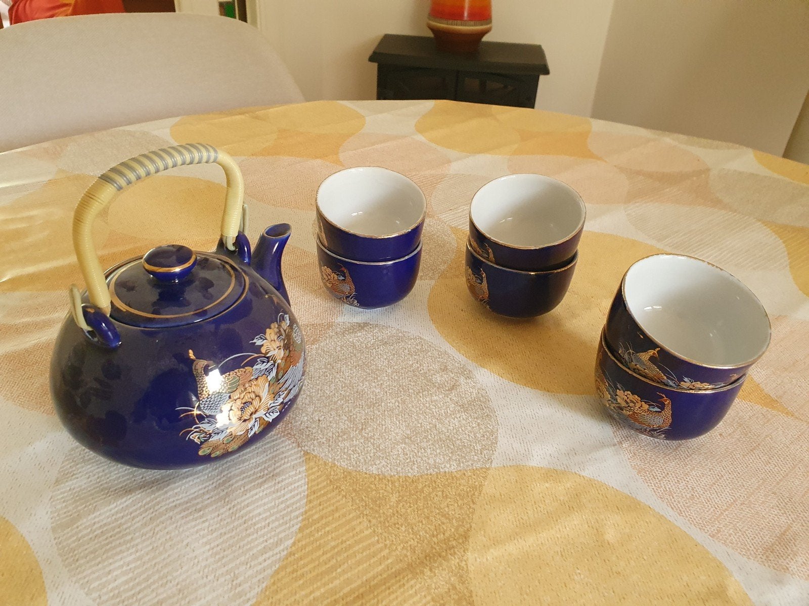 Prachtige Japanse theepot met 3 kopjes, Ophalen