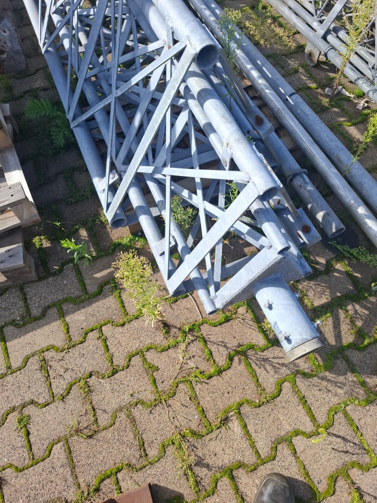 Foto 7 van 3 x 5 gegalvaniseerde uitschuifbare zendmast