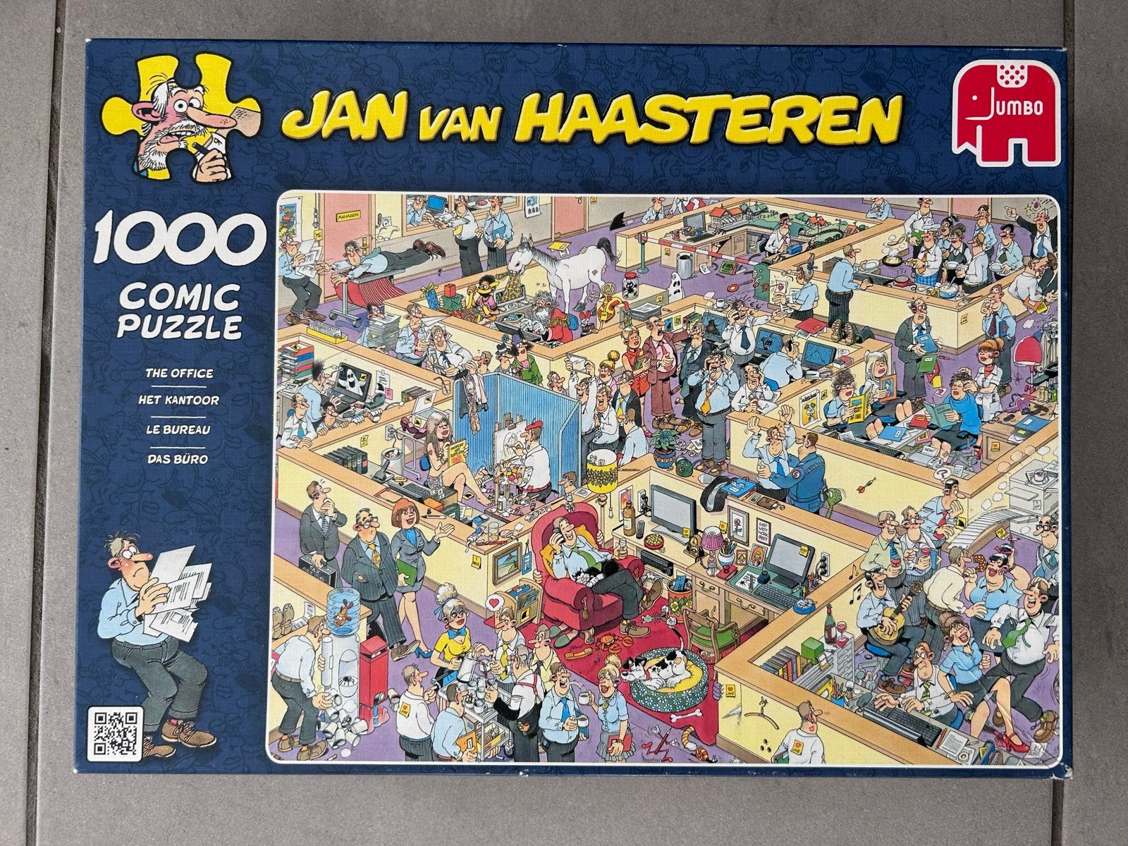 Jan van Haasteren puzzel - Het Kantoor - 1000 stukjes, Ophalen, 500 t/m 1500 stukjes, Zo goed als nieuw, Legpuzzel
