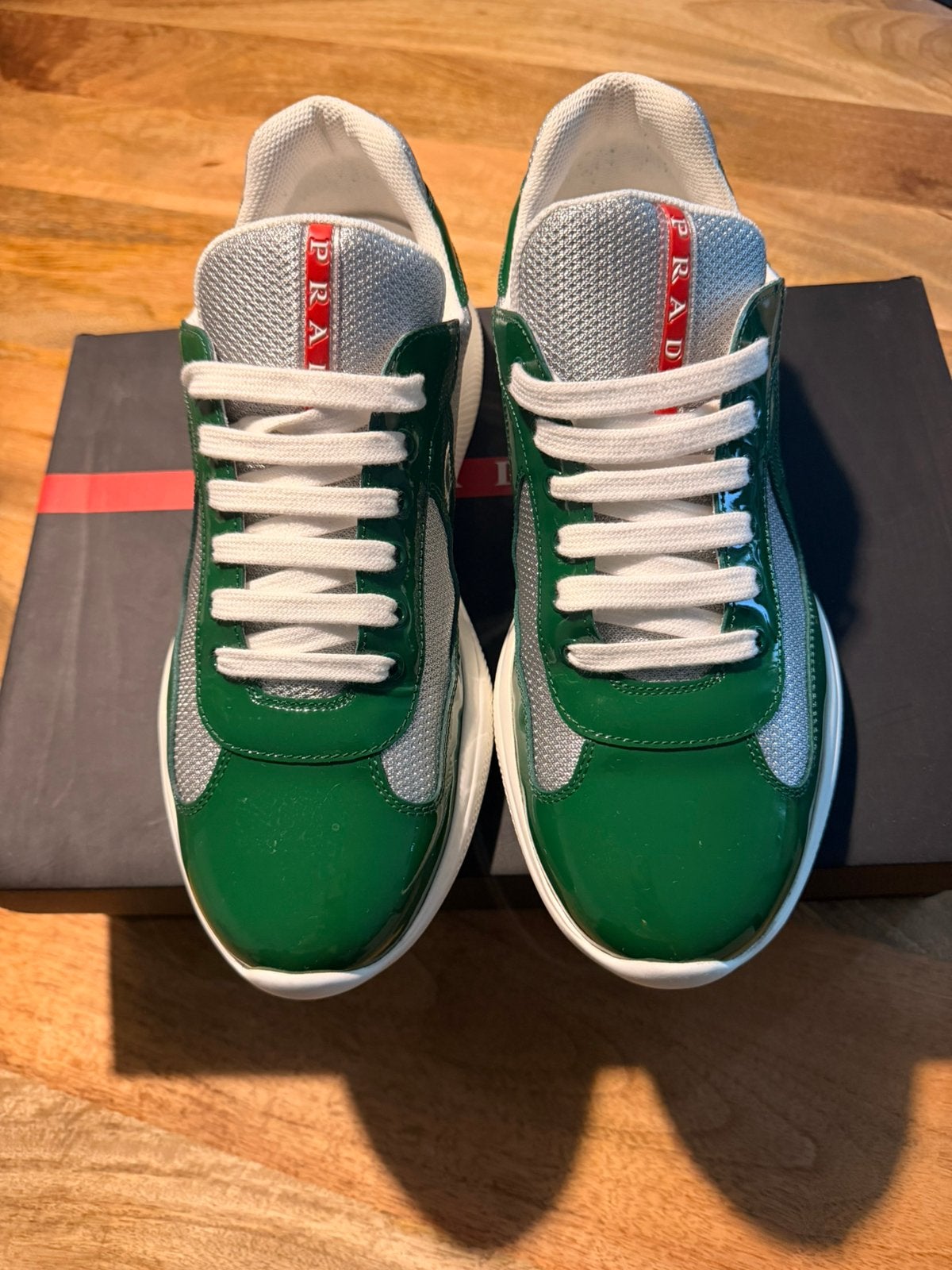 Prada America Cup (groen)/Maat 9,5(43,5)., Ophalen of Verzenden, Gedragen, Overige kleuren, Sportschoenen