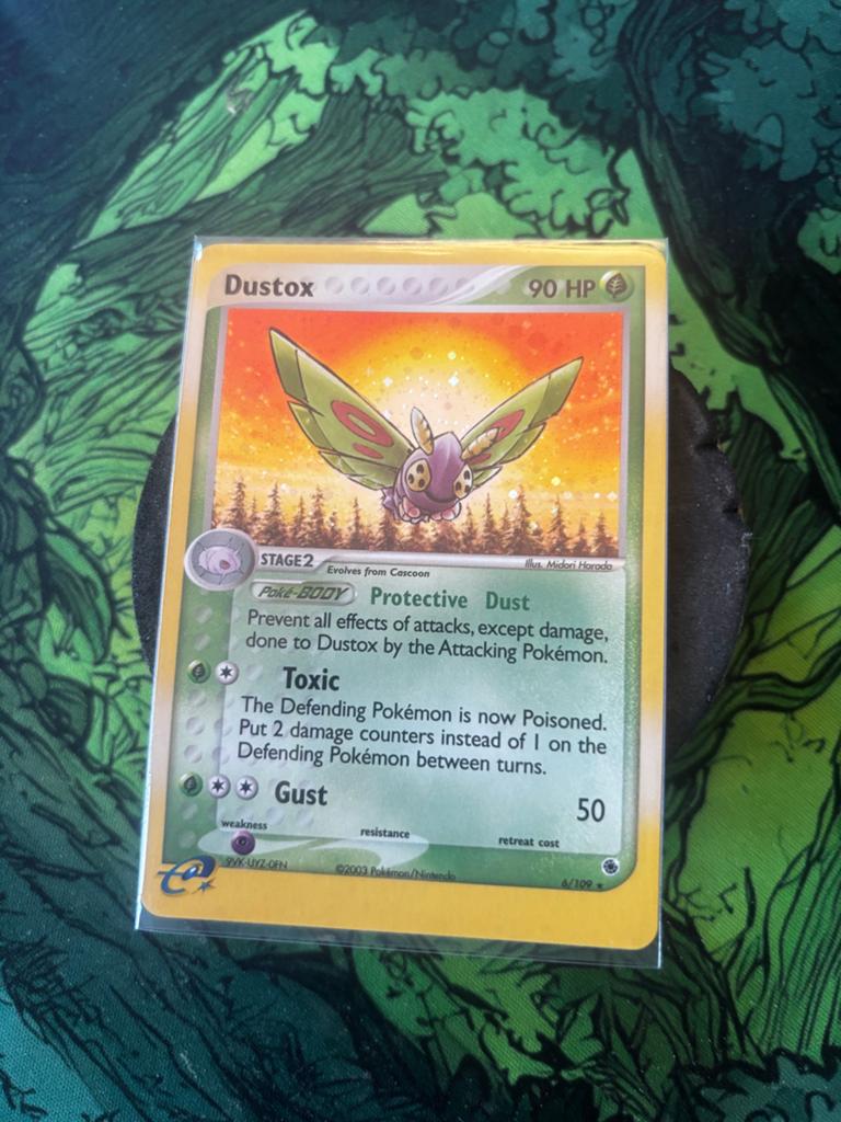 Dustox - Ex Ruby & Sapphire - Pokémon Kaart, Ophalen of Verzenden, Gebruikt, Losse kaart