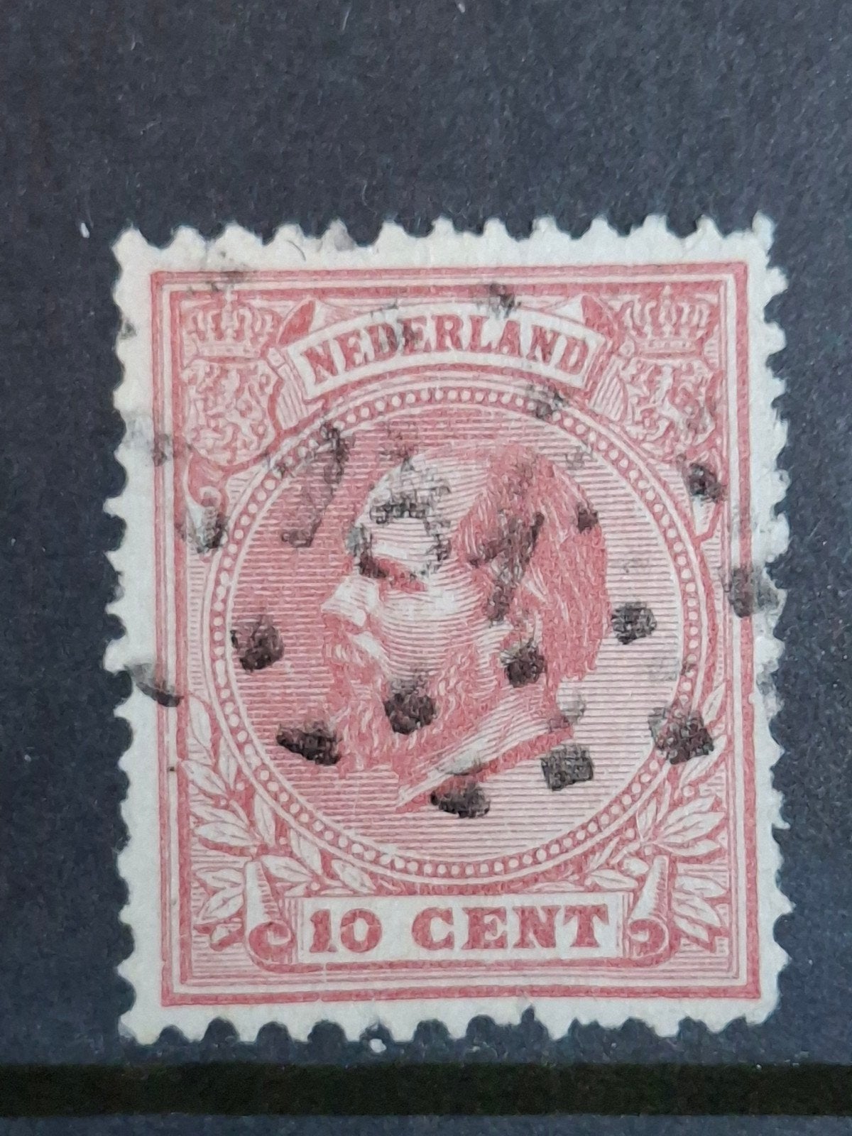 Puntstempel zegel nr 131 Zevenbergen nvph nr 21, Postzegels en Munten, Ophalen of Verzenden