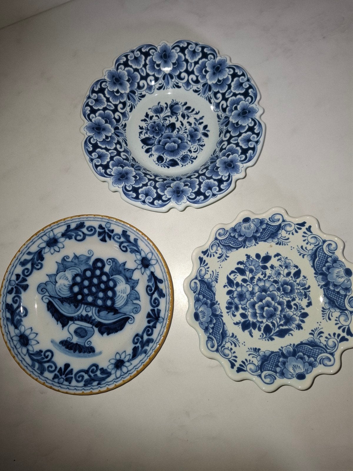 3 Delftsblauwe wandbordjes, Ophalen of Verzenden
