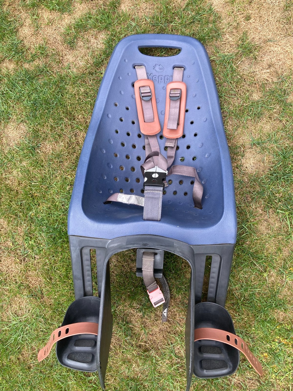 Yepp Maxi Achterzitje Fiets Blauw Inclusief Adapter, Ophalen, Achterzitje, 9 t/m 36 kg, Gebruikt