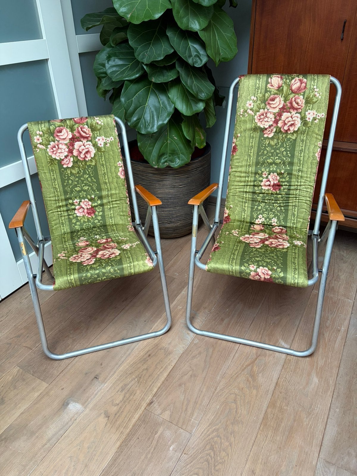 Twee vintage kampeer klapstoelen in topconditie, Ophalen, Zo goed als nieuw, Campingstoel
