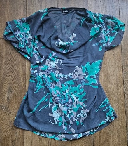 Grijs met Groen Tuniekshirtje Promiss (46), Promiss, Maat 46/48 (XL) of groter, Ophalen of Verzenden, Korte mouw