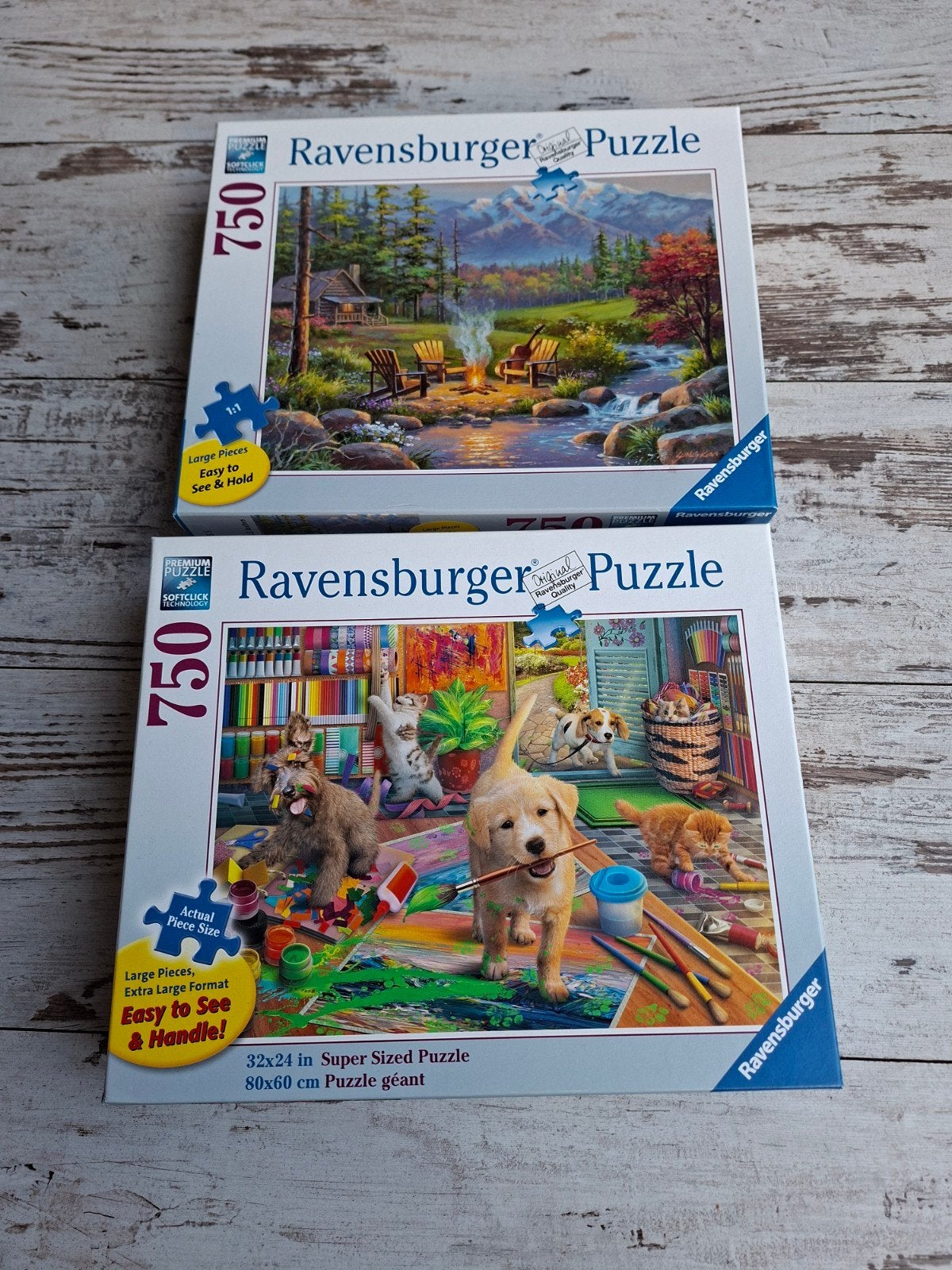 Ravensburger  grote stukken puzzel (750), Ophalen of Verzenden, 500 t/m 1500 stukjes, Gebruikt