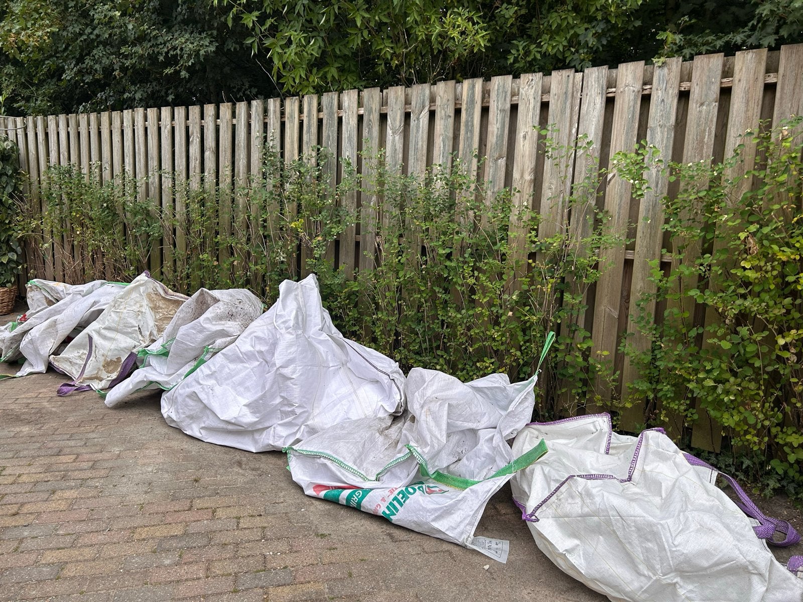 7 Grote Big Bags - Ideaal voor Tuinafval of Bouwpuin, Doe-het-zelf en Verbouw, Kratten en Dozen, Ophalen, Gebruikt, 60 cm of meer