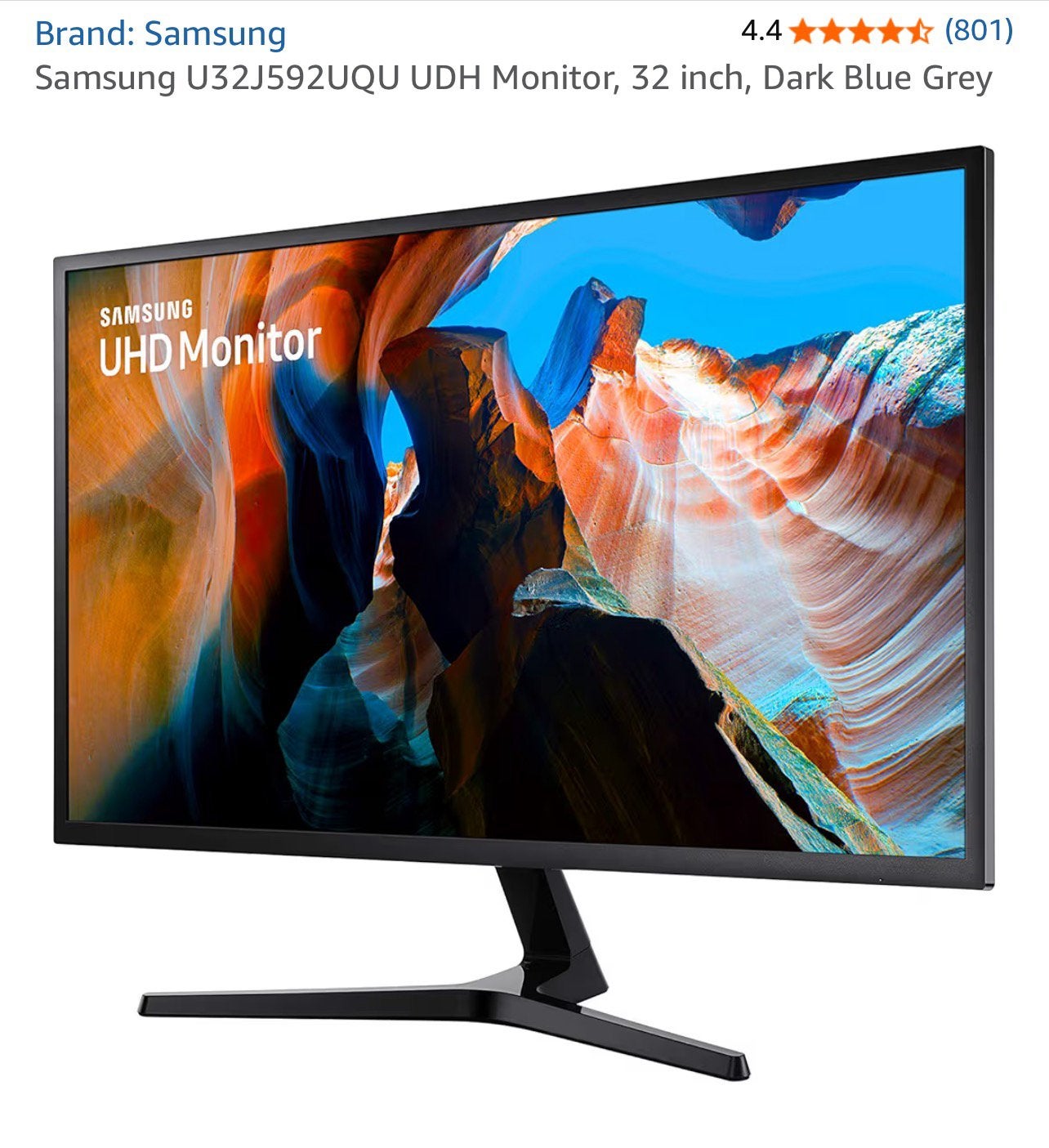 Samsung U32J592UQU UDH Monitor, 32 inch, 4K, Computers en Software, Monitoren, Ophalen, 60 Hz of minder, Ultra HD (4K), Zo goed als nieuw