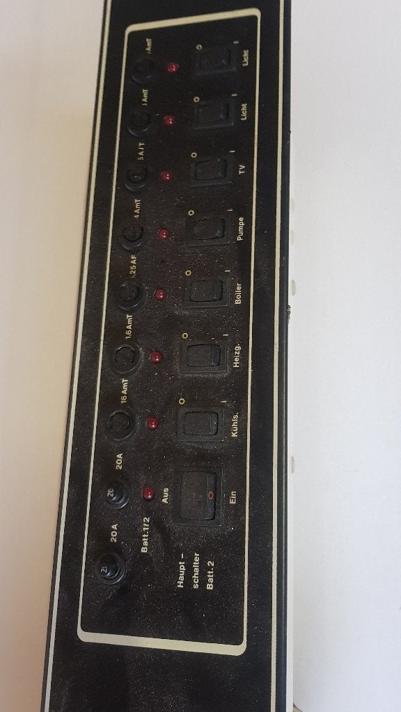 Schakelpaneel hobby 600 camper bedien controle unit paneel, Verzenden, Gebruikt
