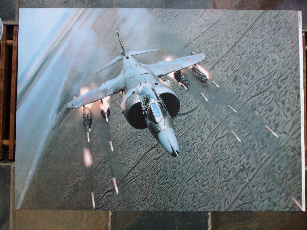 Poster royal air force HARRIER GRS, Ophalen of Verzenden, Nieuw, Kaart, Foto of Prent