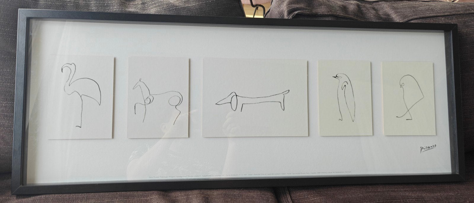 Picasso lijntekeningen - Ingelijste reproducties, Ophalen, Reproductie, Print/reproductie, Ingelijst