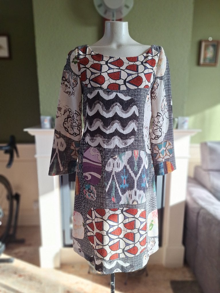 Maliparmi jurk multi color IT 44 NL 40, Kleding | Dames, Maat 38/40 (M), Overige kleuren, Verzenden, Zo goed als nieuw