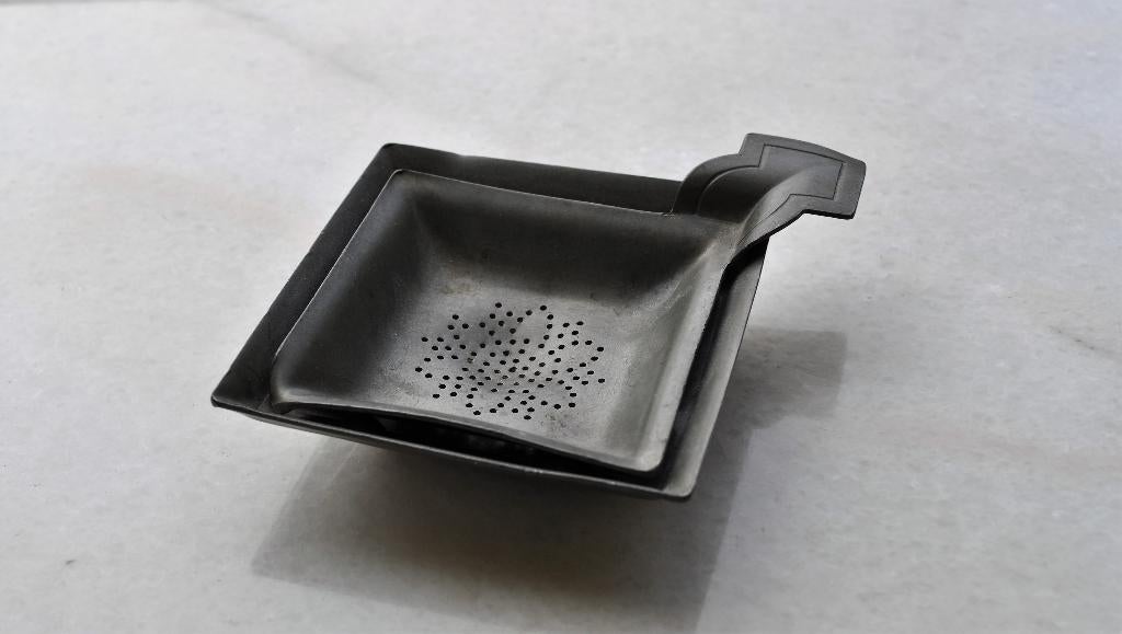 Art Deco Theezeefje Gero Georg Nilsson Tin 15 cm 1930, Antiek en Kunst, Ophalen of Verzenden