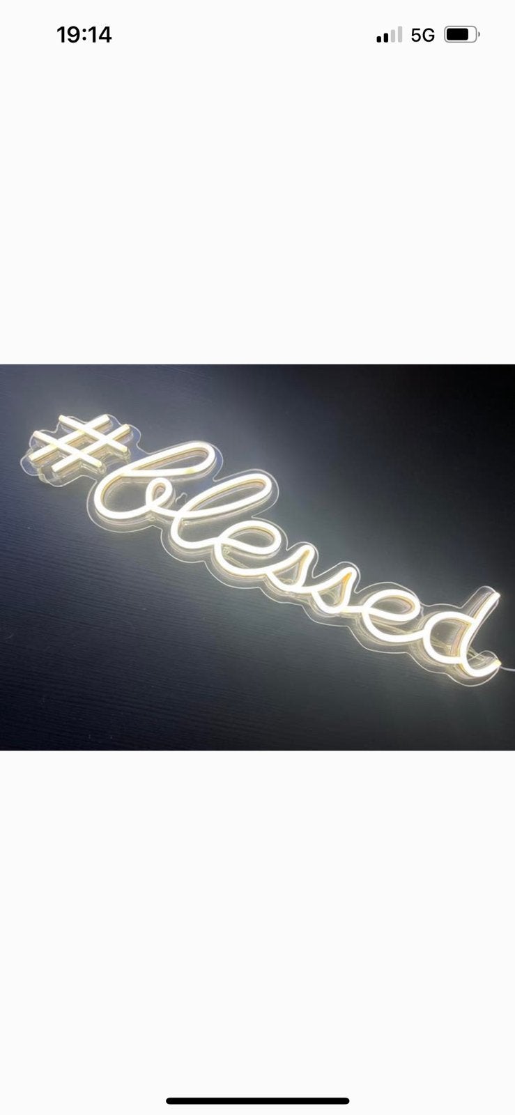 BLESSED led neonverlichting, Ophalen of Verzenden, Zo goed als nieuw