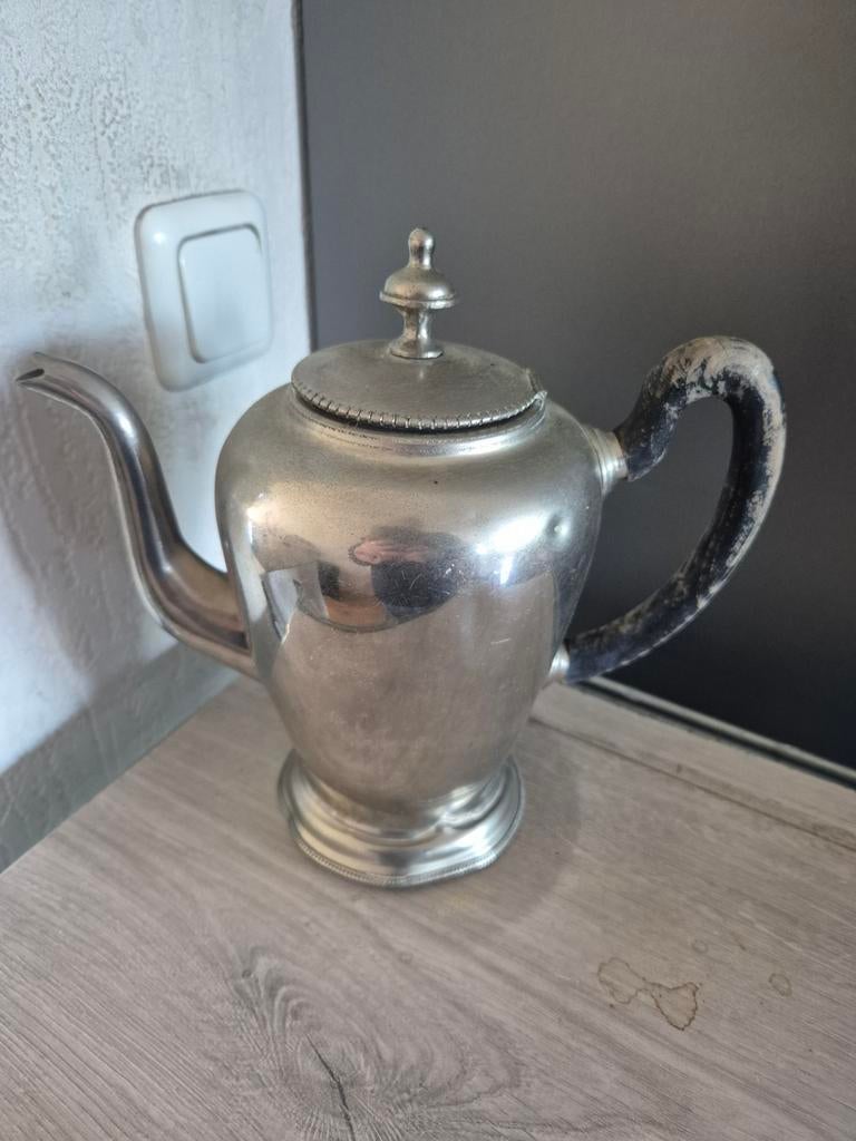 Verzilverde koffiepot, Ophalen of Verzenden