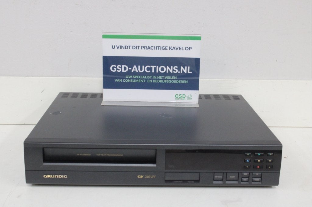 Grundig GV 240 VPT videorecorder, Niet ingevuld, Niet ingevuld, Ophalen of Verzenden, VHS-speler of -recorder