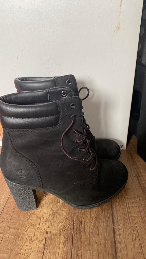 Timberland, Ophalen of Verzenden, Zo goed als nieuw, Zwart, Lage of Enkellaarzen
