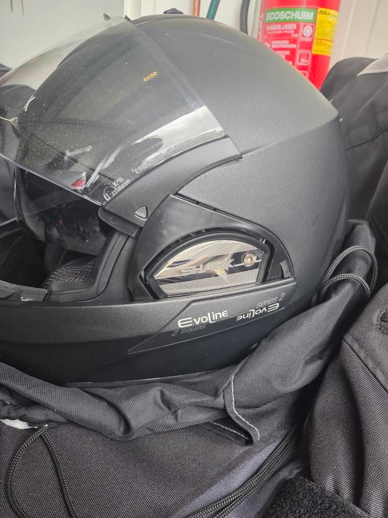 Shark Evoline Series 2 Systeemhelm, Motoren, Kleding | Motorhelmen, Heren, Systeemhelm, Shark, Tweedehands, Ophalen of Verzenden