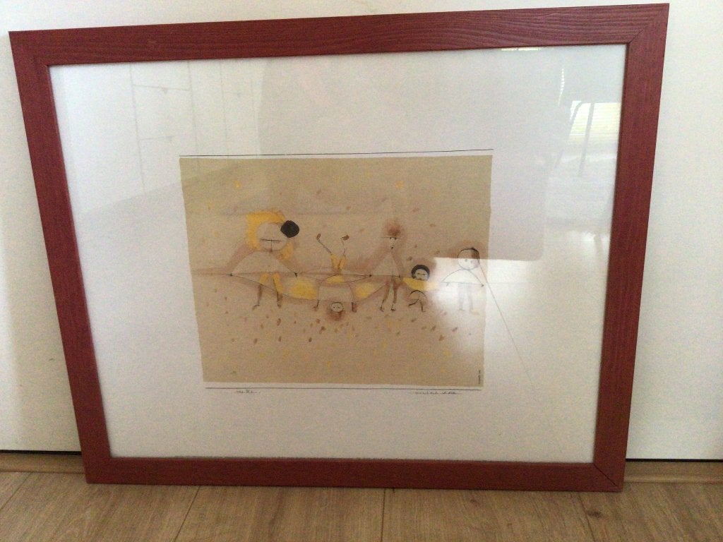 Kunst, Antiek en Kunst, Kunst | Schilderijen | Klassiek, Ophalen, Achter glas, Portret of Personen
