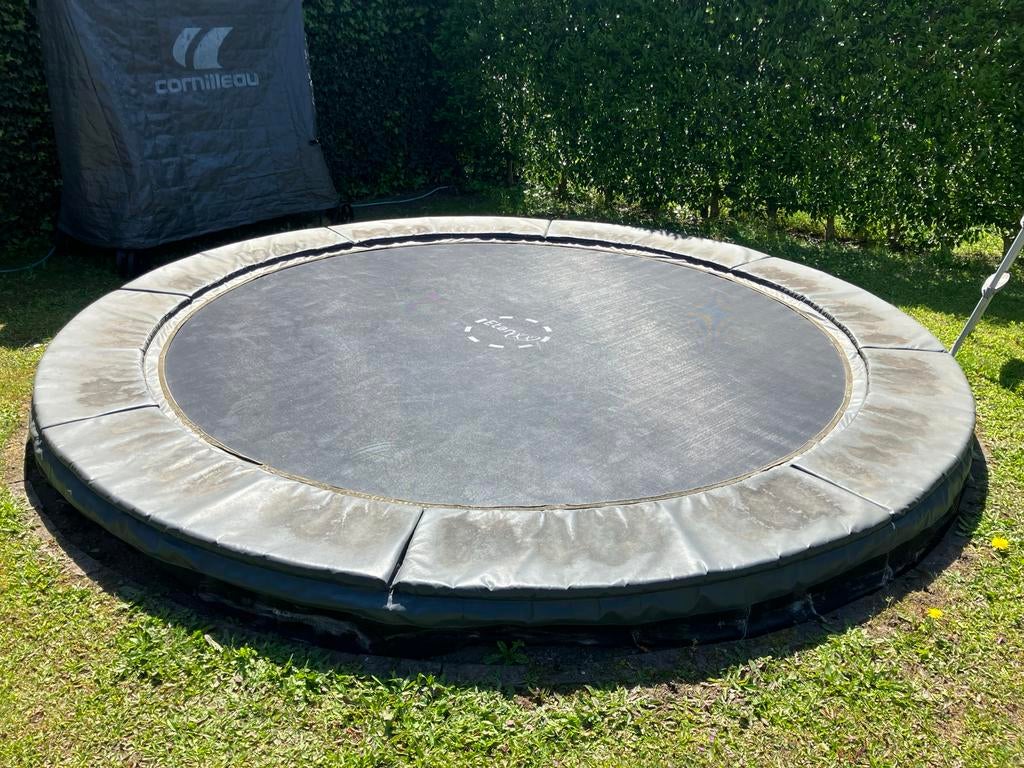 Etan ca 3 m ingegraven trampoline, Ophalen, Gebruikt