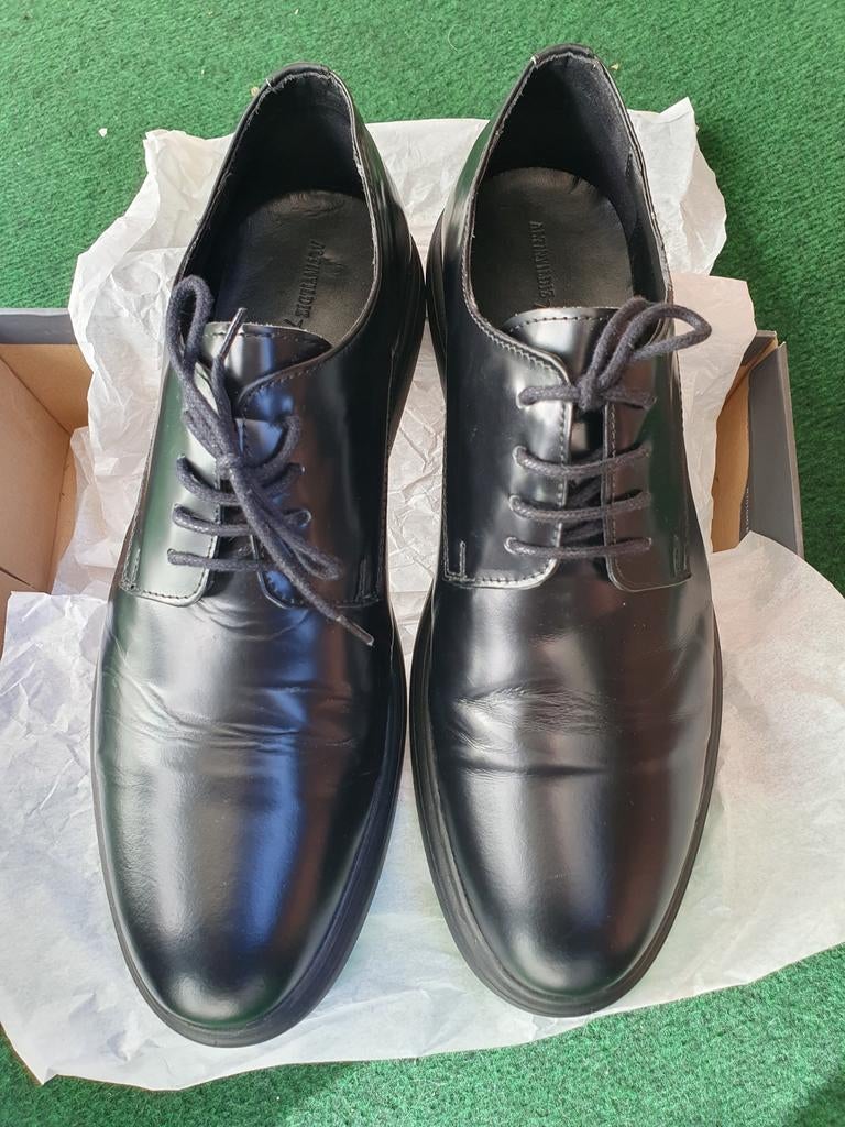 Nette Heren Schoenen Leer Maat 44 ZGAN, Zwart, Altın Yıldız, Ophalen of Verzenden, Zo goed als nieuw