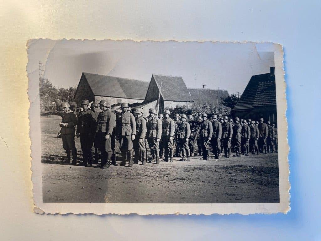 WO2 foto - Wehrmacht peloton / troepen in gelid, Ophalen of Verzenden, Voor 1940, Zo goed als nieuw, Overige onderwerpen