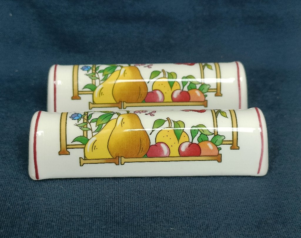 Villeroy & Boch Mon Jardin - twee porseleinen messenleggers, Overige typen, Ophalen of Verzenden, Zo goed als nieuw, Overige stijlen
