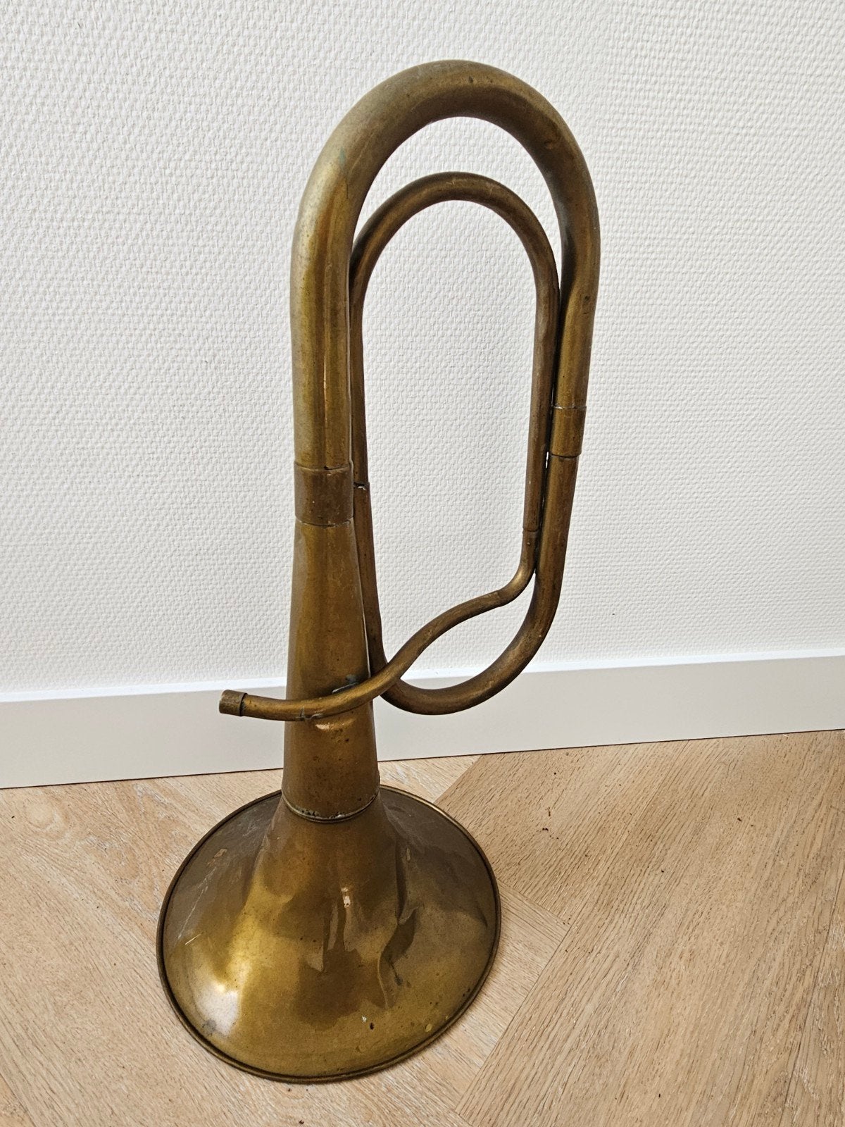 Antieke koperen jachthoorn/posthoorn, Ophalen of Verzenden