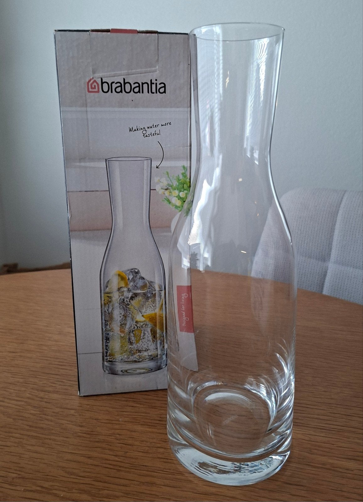 Brabantia waterkaraf - Nieuw in originele doos, Ophalen of Verzenden, Nieuw, Transparant, Glas