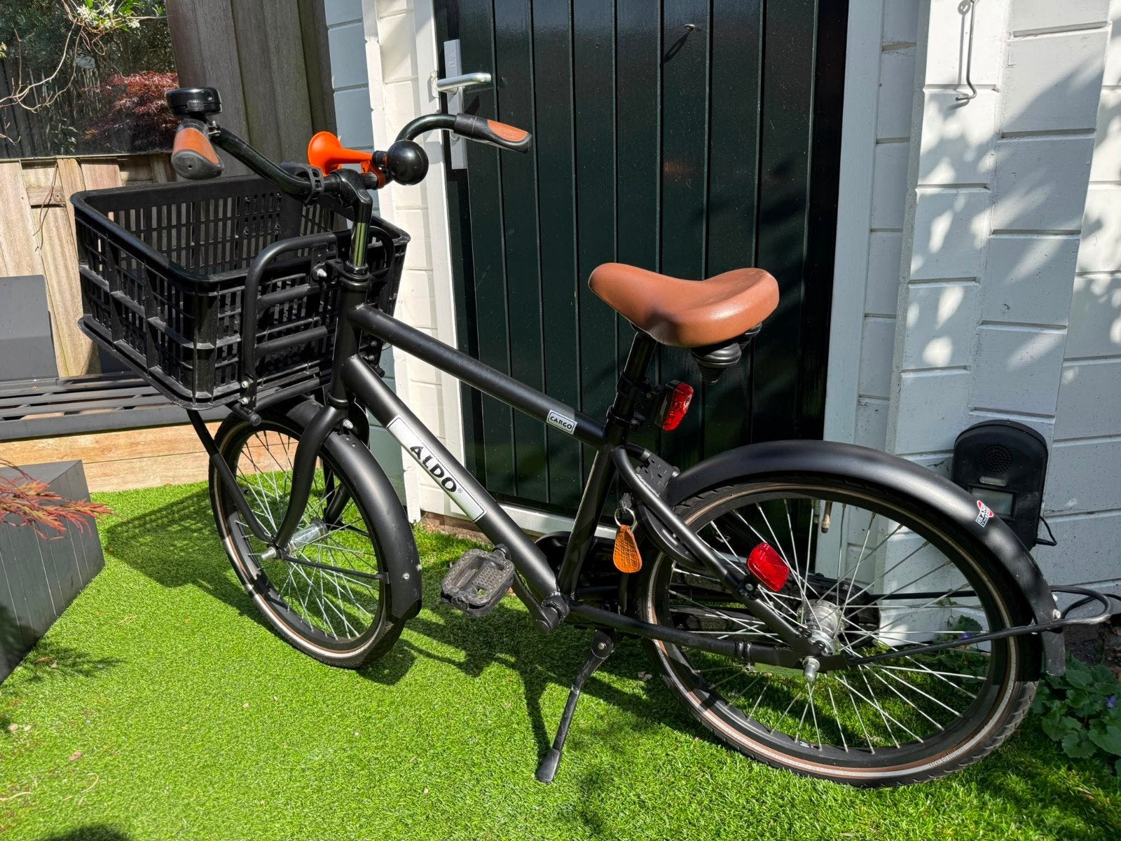 Kinderfiets 20 inch met mand - Aldo, Fietsen en Brommers, Fietsen | Kinderfietsjes, Ophalen, Gebruikt, ALDO, Terugtraprem
