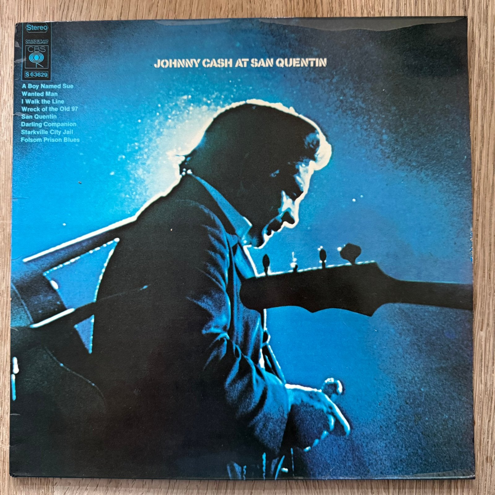 Johnny Cash At San Quentin LP Vinyl 1969 Blues Rock Country, Cd's en Dvd's, Vinyl | Rock, LP, Gebruikt, Blues Rock, Ophalen of Verzenden