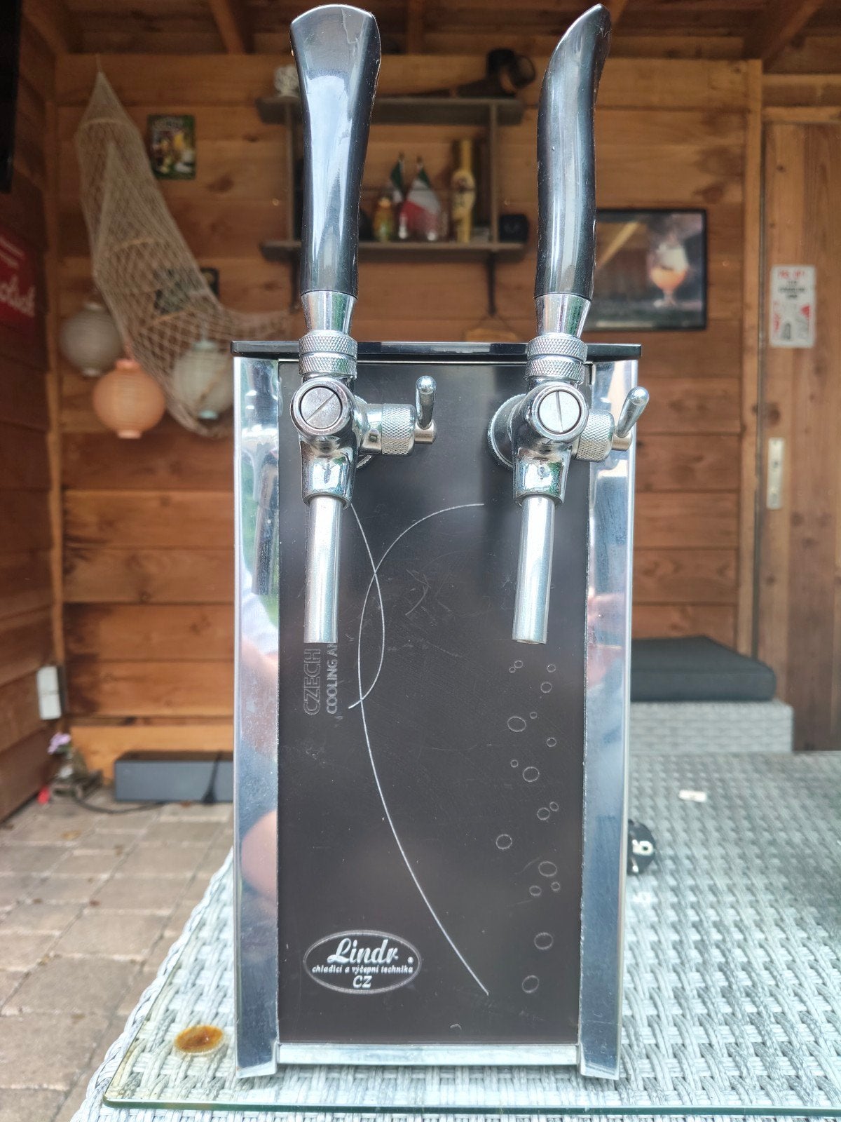 Bier tapstapinstallatie 2 kranen van merk Lindr, Ophalen of Verzenden, Gebruikt