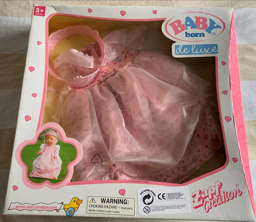 Baby Born De Luxe Prinsessenjurk - Nieuw in doos, Ophalen of Verzenden, Nieuw, Overige typen