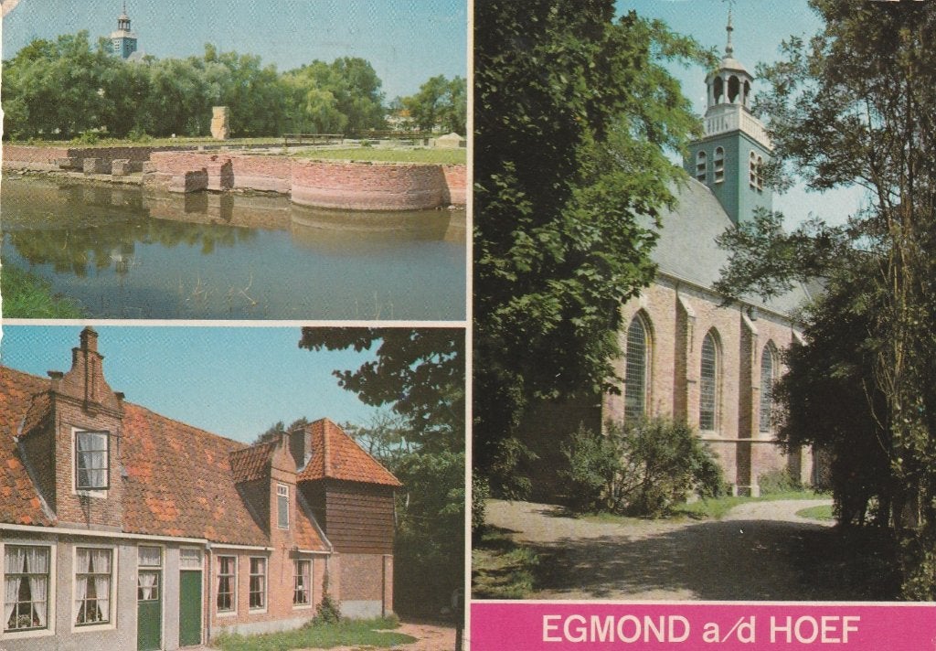 EGMOND AAN DEN HOEF Ruïne Huizen Kerk, Verzenden, 1960 tot 1980, Gelopen, Noord-Holland