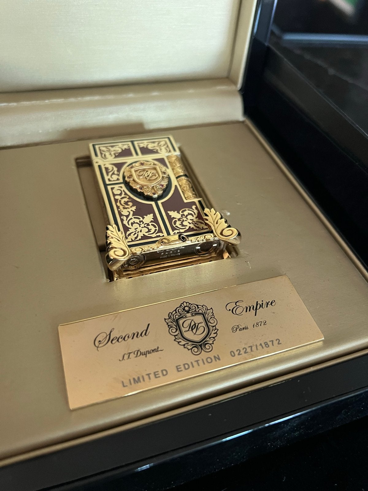 ST Dupont Second Empire Limited Edition Aansteker, Ophalen of Verzenden, Zo goed als nieuw, Aansteker