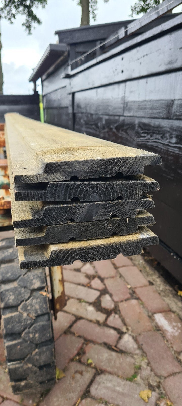 Geïmpregneerd Vuren Rabatdelen 20x145mm - 5x 400cm, Doe-het-zelf en Verbouw, Hout en Planken, Minder dan 25 mm, Nieuw, Plank, 300 cm of meer