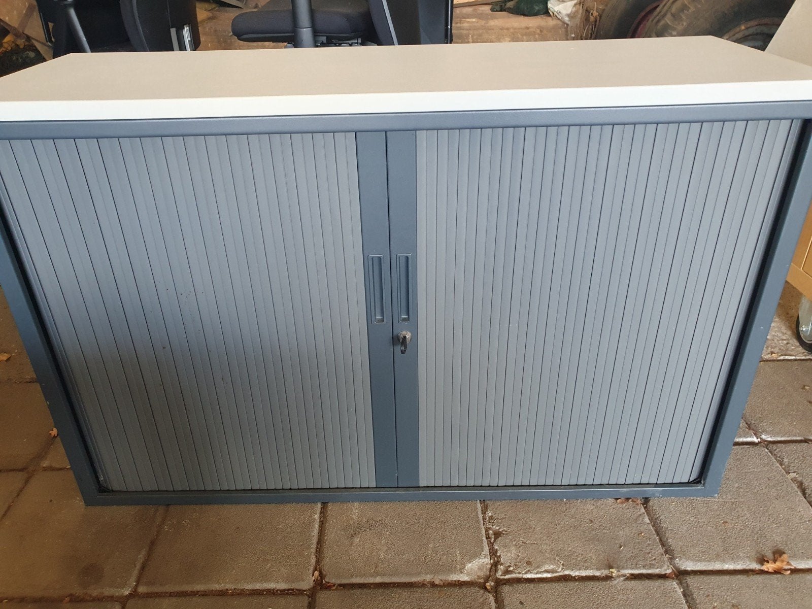 Metalen archiefkast met roldeur - 120x75x43cm, Huis en Inrichting, Kasten | Roldeurkasten en Archiefkasten, Ophalen, Gebruikt