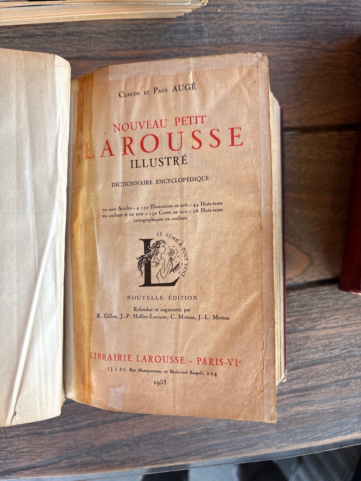 Nouveau Petit Larousse Illustré 1953 - Encyclopedisch Woorde, Ophalen of Verzenden, Gelezen, Algemeen, Los deel