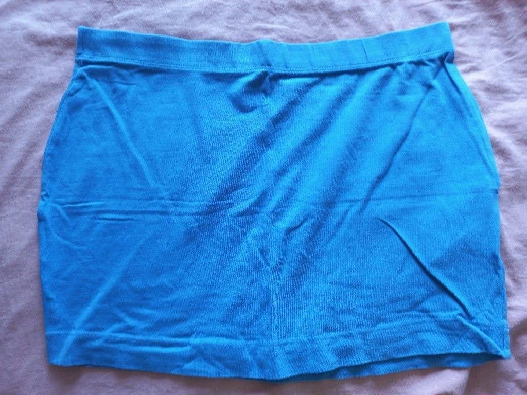 z.g.a.n. blauw rokje, maat 46/48., Kleding | Dames, Rokken, Blauw, Maat 46/48 (XL) of groter, Ophalen of Verzenden, Zo goed als nieuw