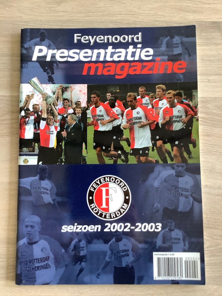Feyenoord Presentatiegids 2002-2003, Verzamelen, Ophalen of Verzenden, Zo goed als nieuw, Feyenoord, Boek of Tijdschrift