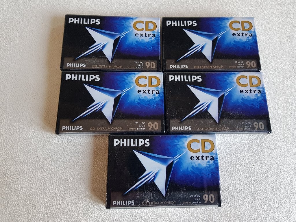 NOS Philips CD 90 Blanco Cassette Tapes Nieuw ongeopend, 2 t/m 25 bandjes, Overige genres, Ophalen of Verzenden, Nieuw in verpakking